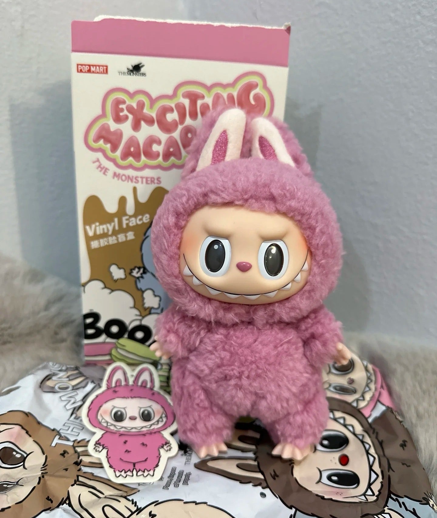 Labubu V1 The Monsters Exciting Macaron Series Plush Pendant Blind Box